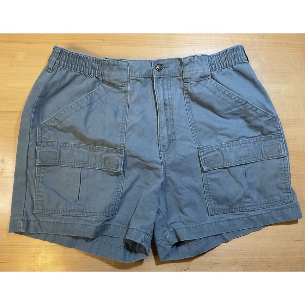 Men's RedHead Shorts Beachcomber Blue Cargo Cotton Elastic Waist Size 38